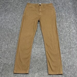 KATO by Hiroshi Kato The Axe Slim Chino Pants Mens 30 Khaki Stretch Made in USA
